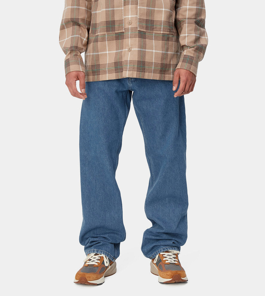 Carhartt WIP Pants Nolan Fairfield blue heavy stone washed