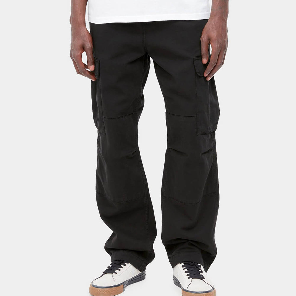 Carhartt WIP Pants Regular Cargo Moraga Twill black garment dyed