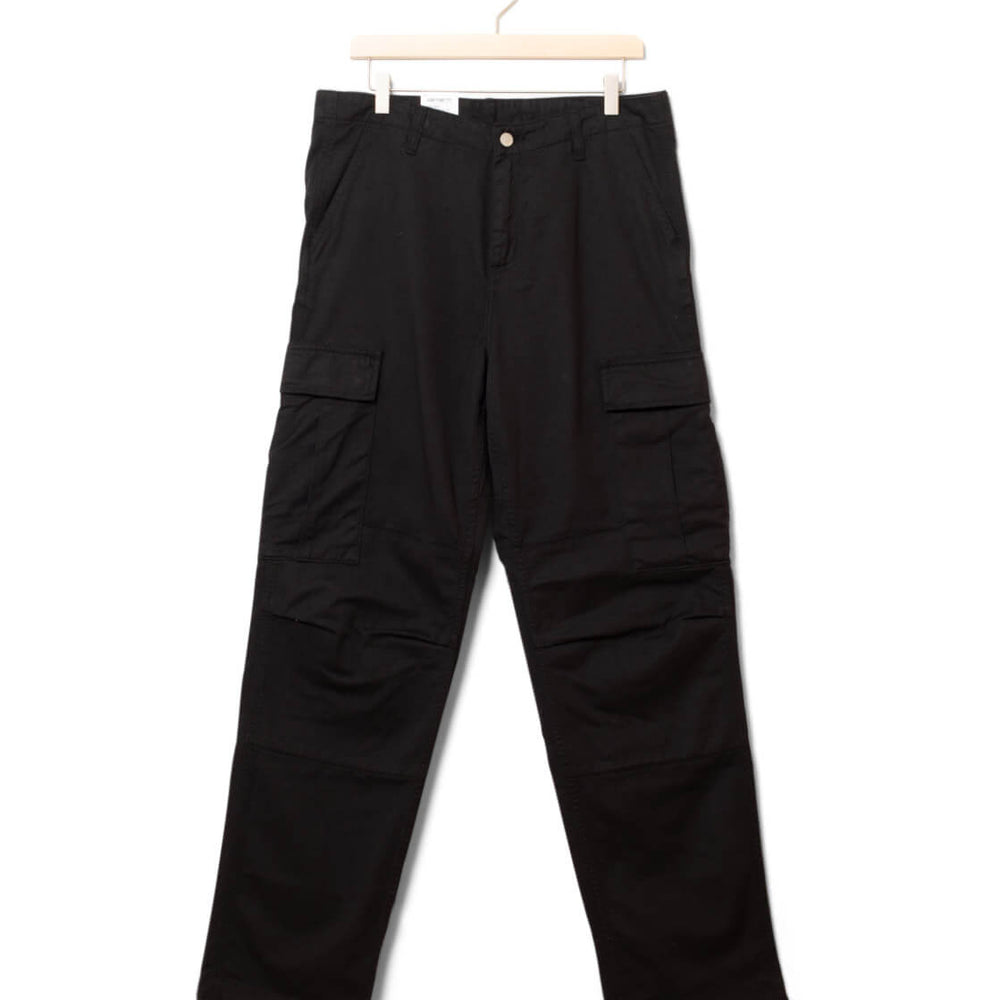 Carhartt WIP Pants Regular Cargo Moraga Twill black garment dyed