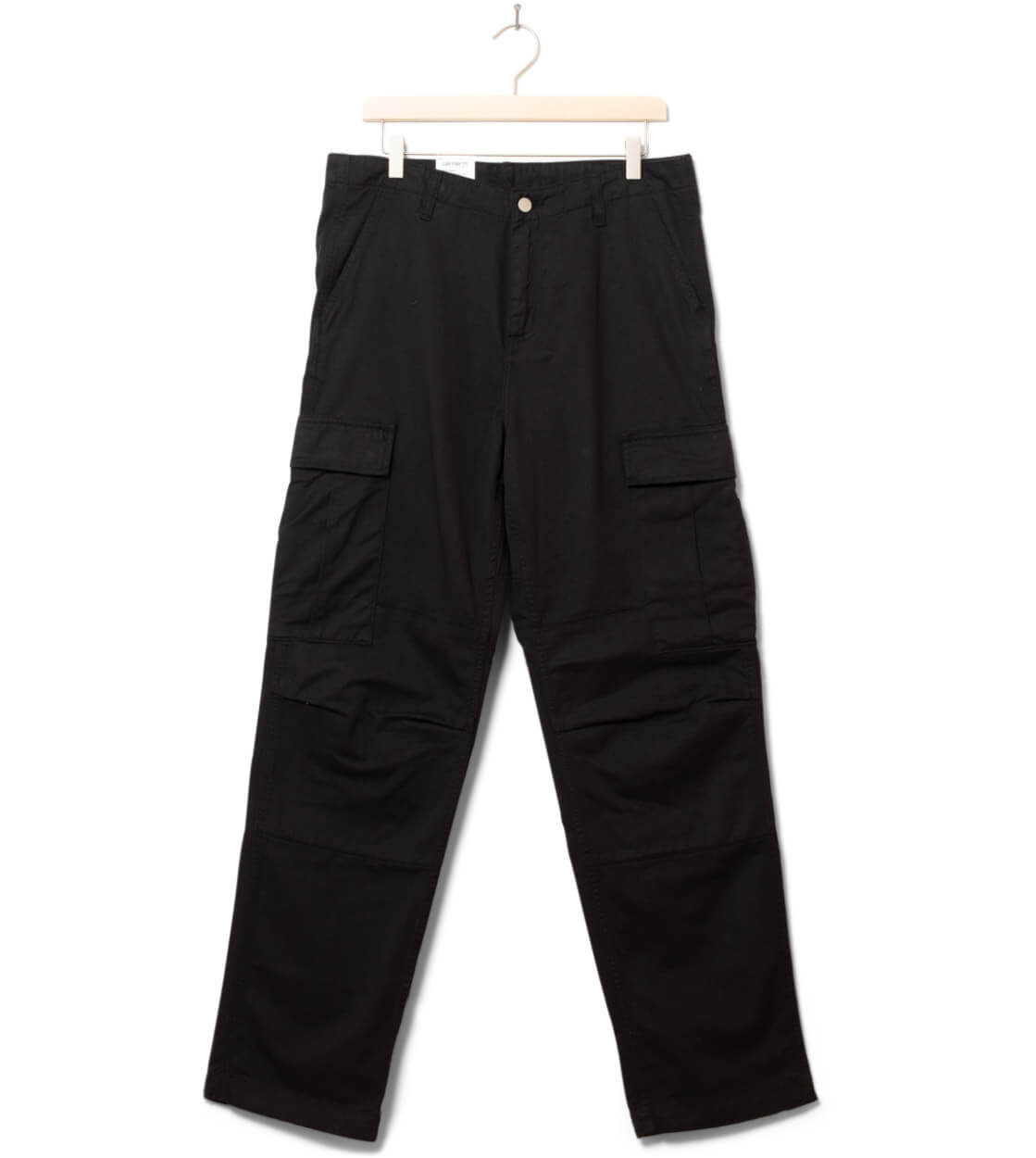 Carhartt WIP Pants Regular Cargo Moraga Twill black garment dyed