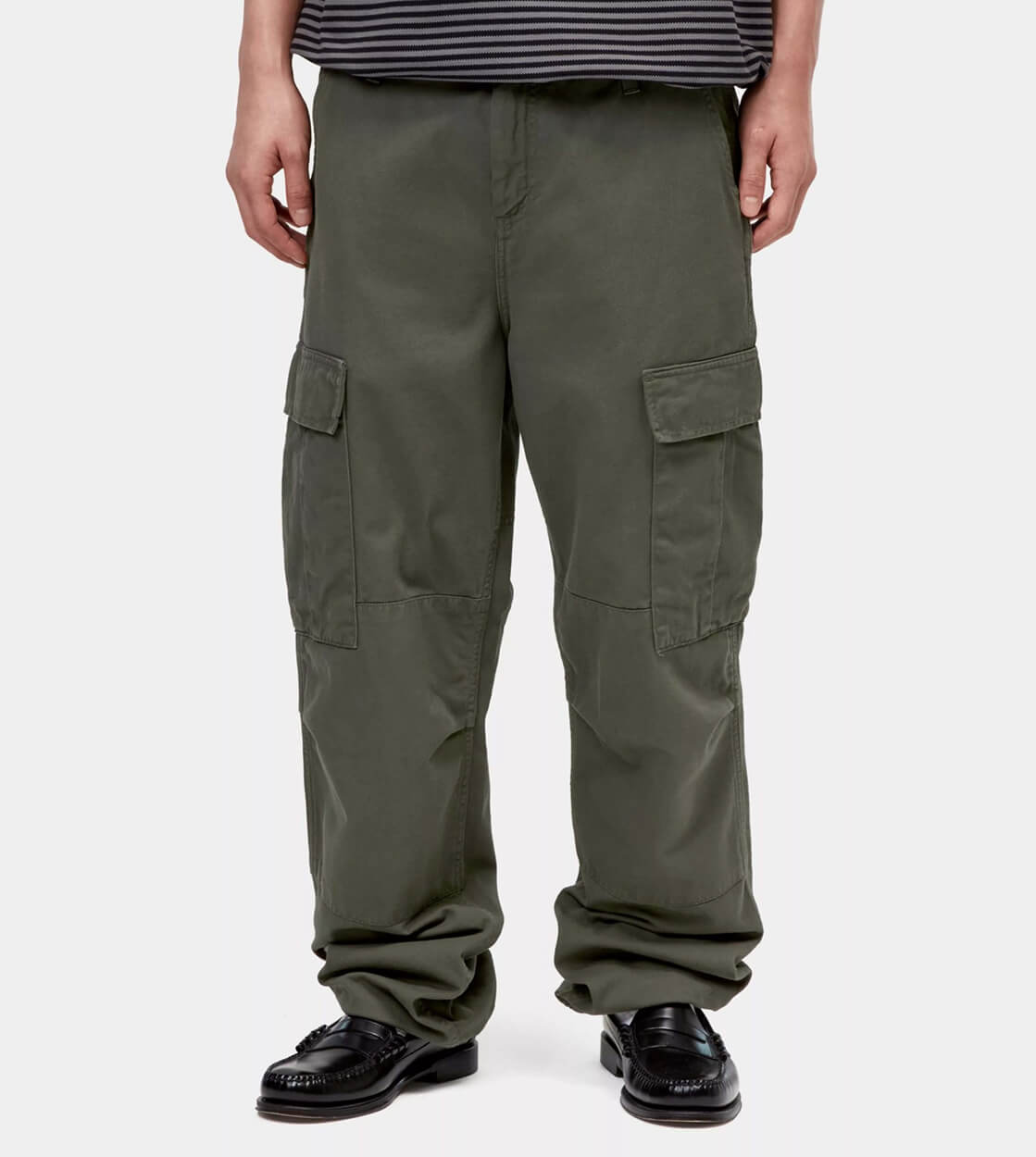 Carhartt WIP Pants Regular Cargo Moraga Twill green opuntia garment dyed