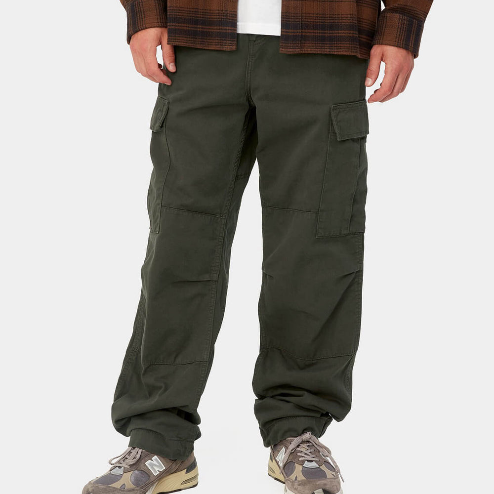 Carhartt WIP Pants Regular Cargo Moraga Twill green plant garment dyed