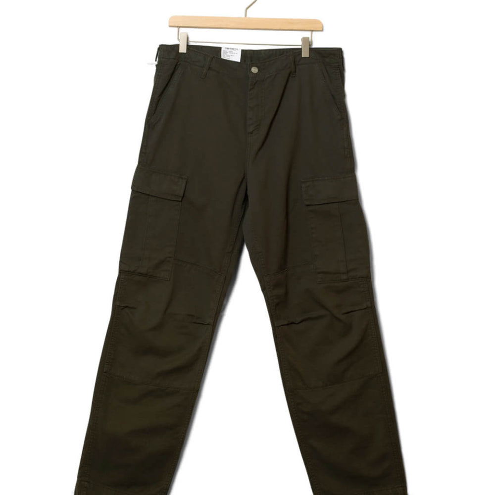 Carhartt WIP Pants Regular Cargo Moraga Twill green plant garment dyed