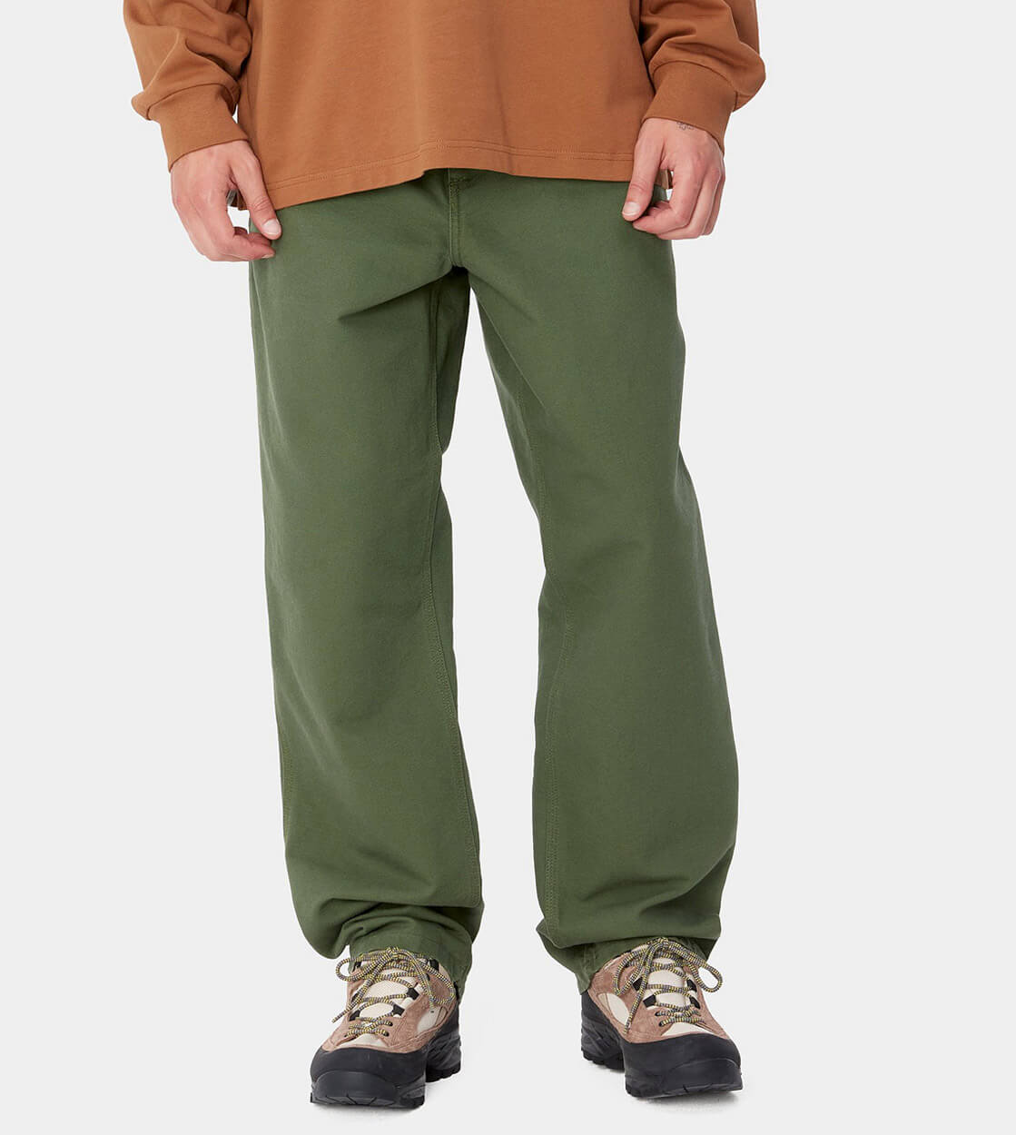 Carhartt WIP Pants Simple Dearborn Canvas green tarragon rinsed