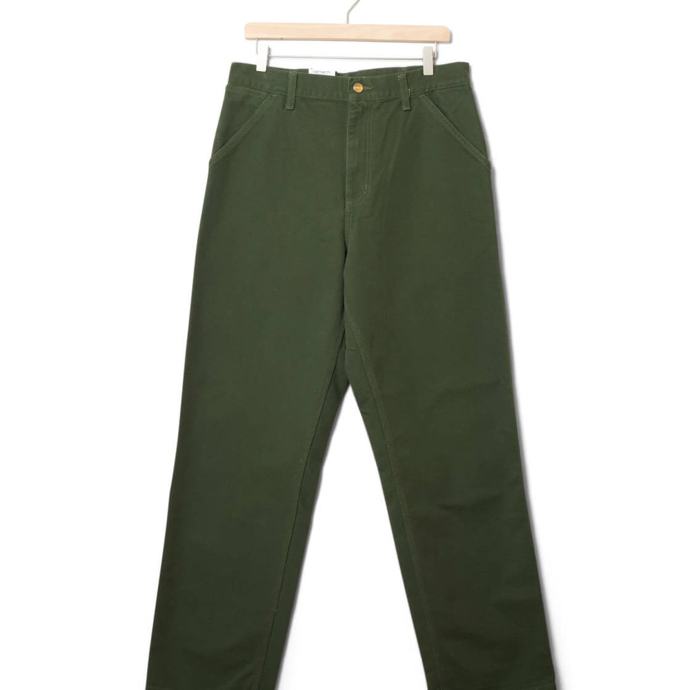 Carhartt WIP Pants Simple Dearborn Canvas green tarragon rinsed