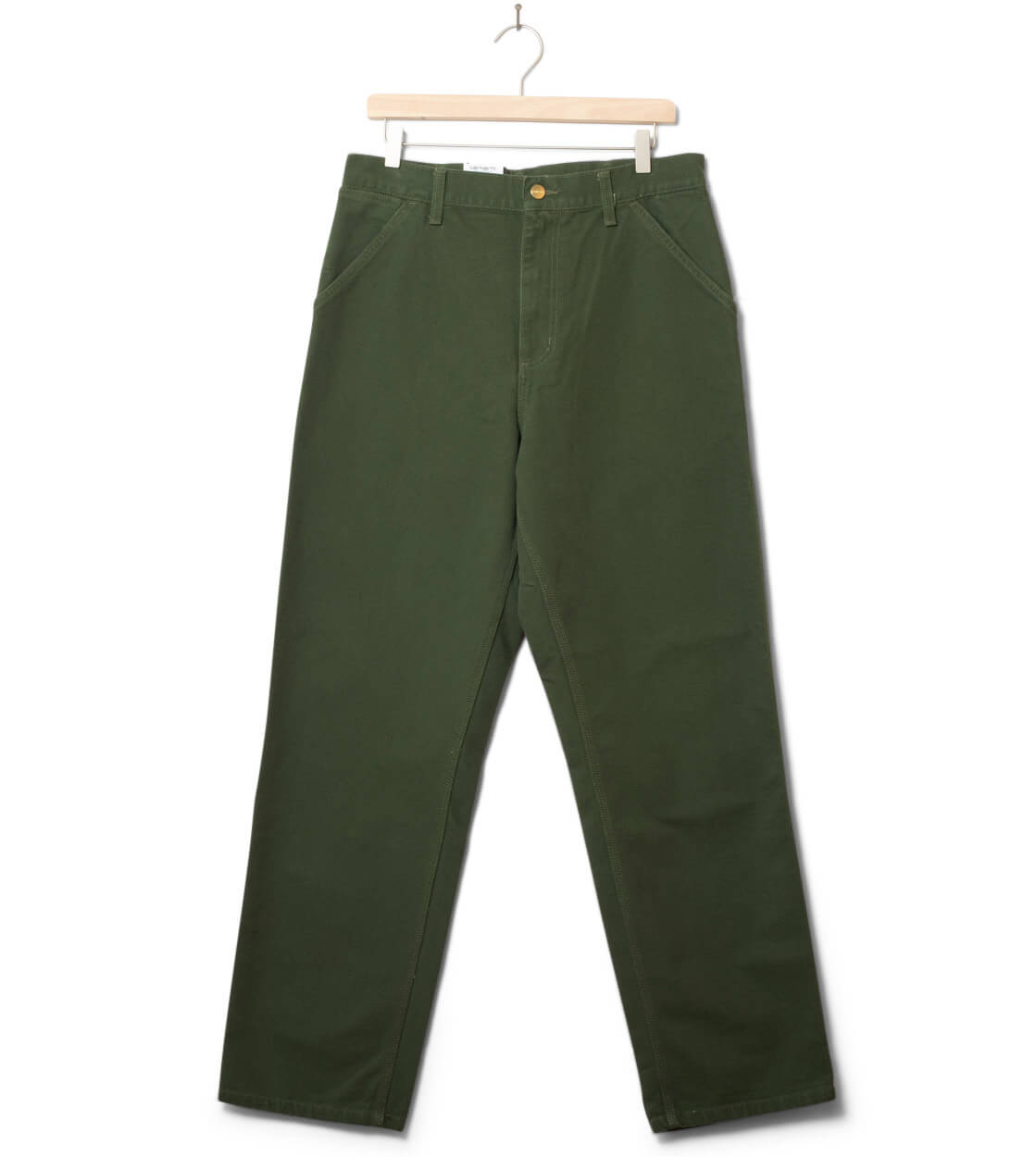 Carhartt WIP Pants Simple Dearborn Canvas green tarragon rinsed