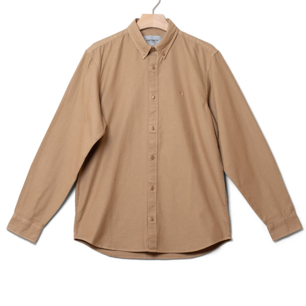 Carhartt WIP Shirt Bolton beige nomad garment dyed