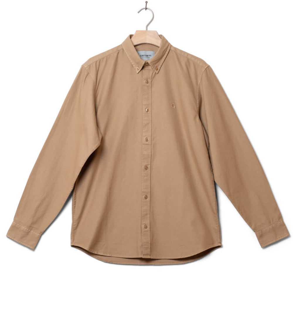 Carhartt WIP Shirt Bolton beige nomad garment dyed