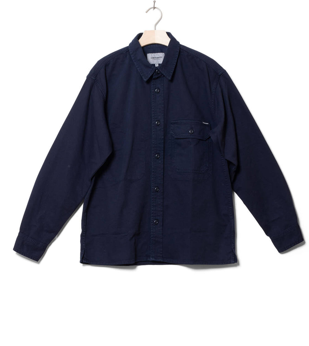 Carhartt WIP Shirt Reno blue dark navy