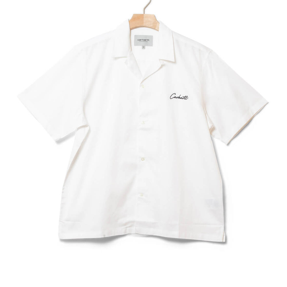 Carhartt WIP Shirt SS Delray white/black