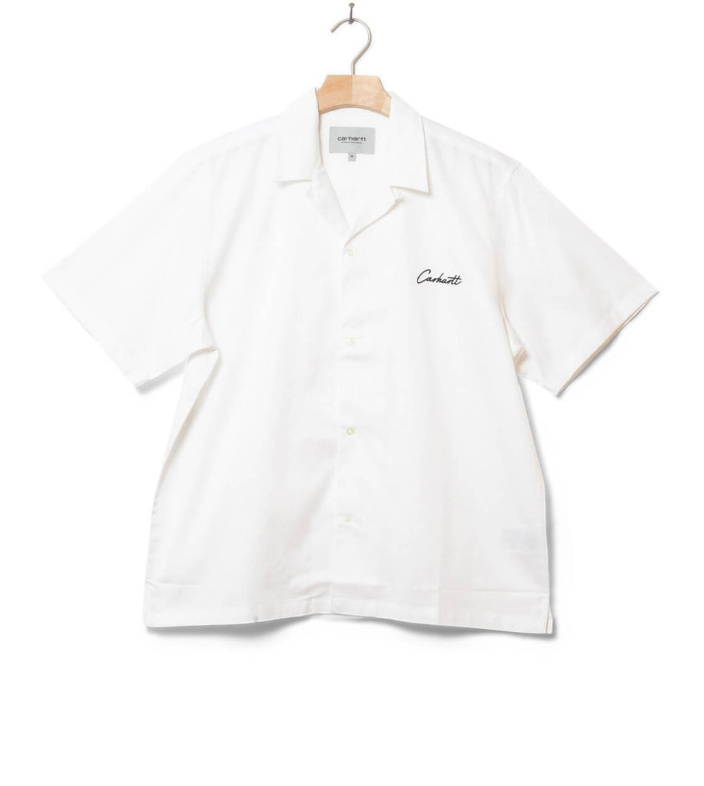 Carhartt WIP Shirt SS Delray white/black