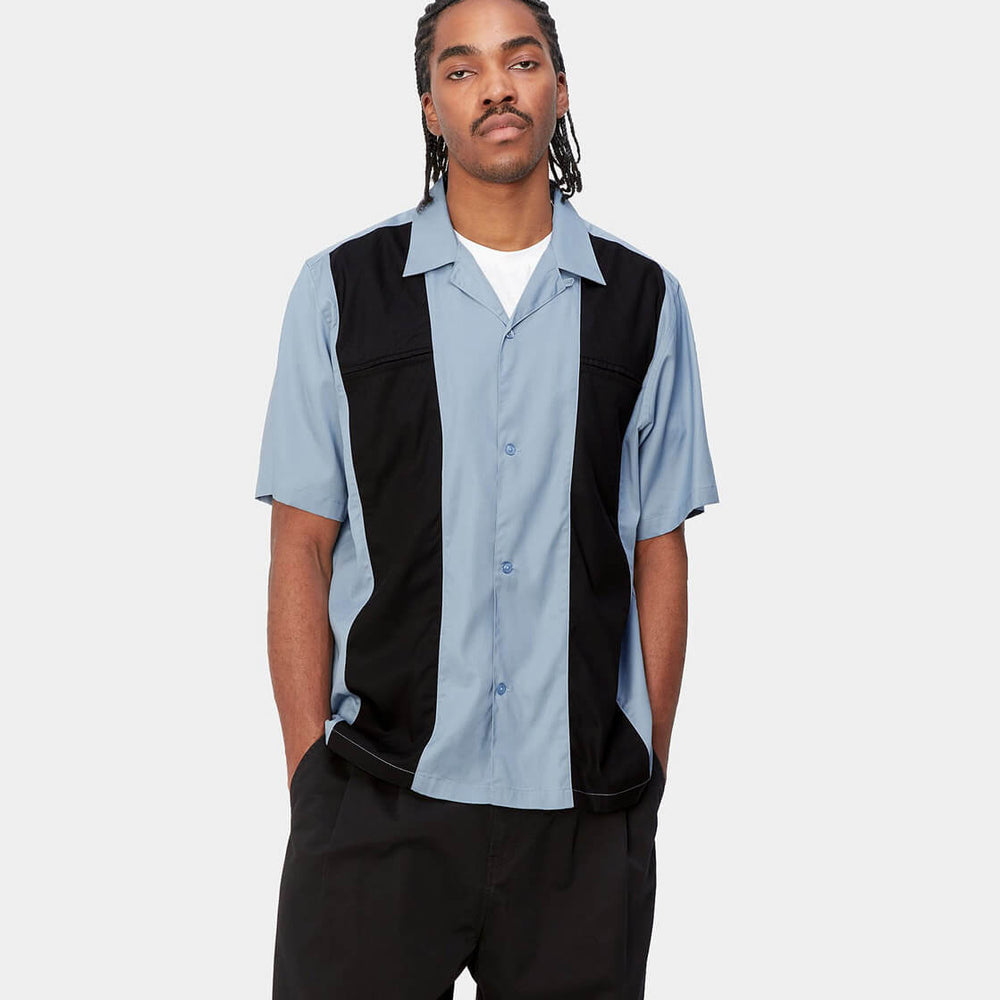 Carhartt WIP Shirt SS Durango black/blue