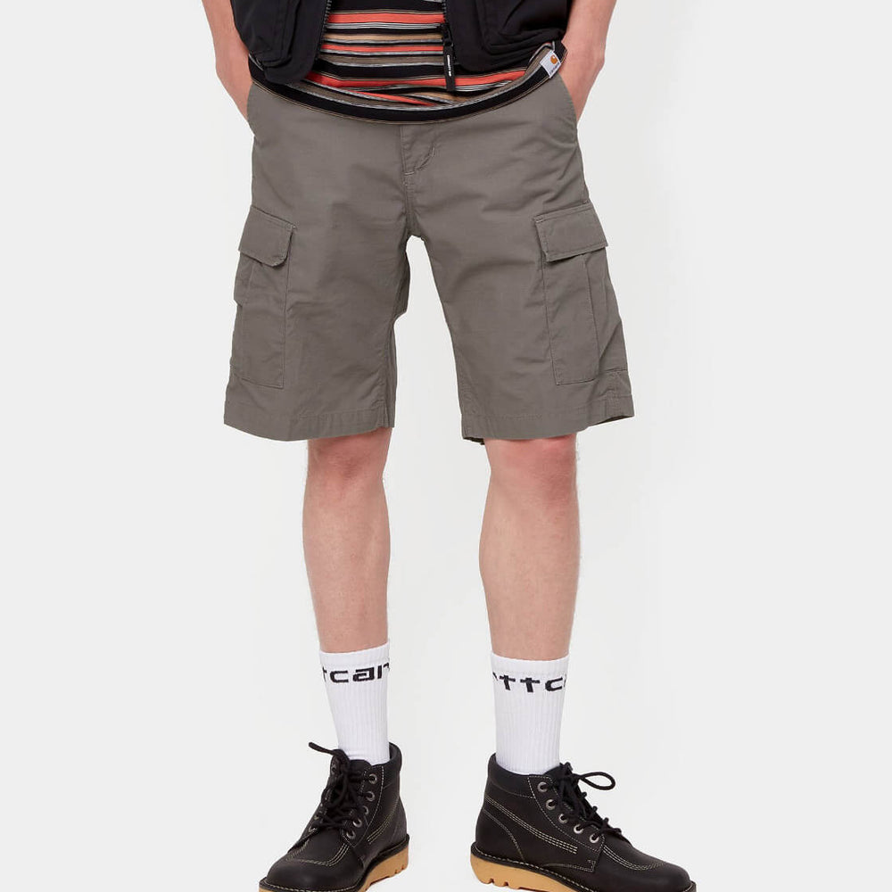 Carhartt WIP Shorts Aviation grey anchor rinsed