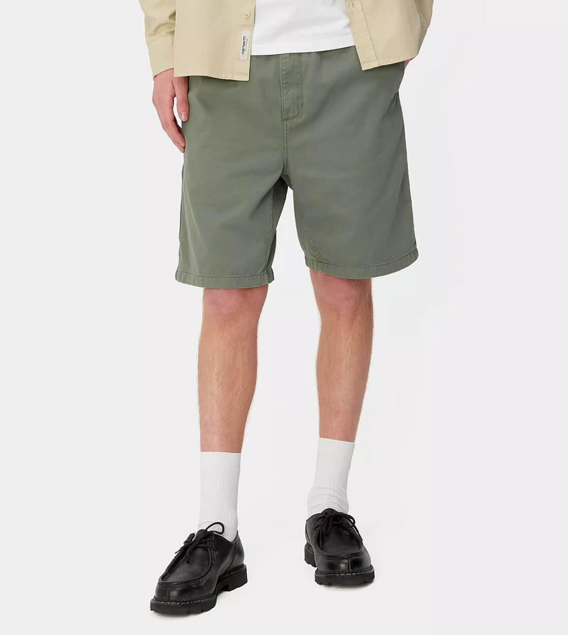 Carhartt WIP Shorts Flint Moraga green park garment dyed