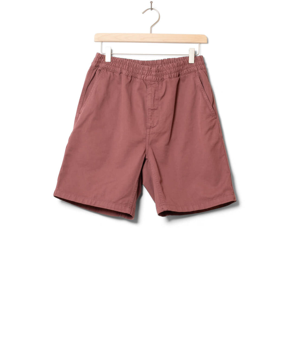 Carhartt WIP Shorts Flint Moraga pink dusky garment dyed