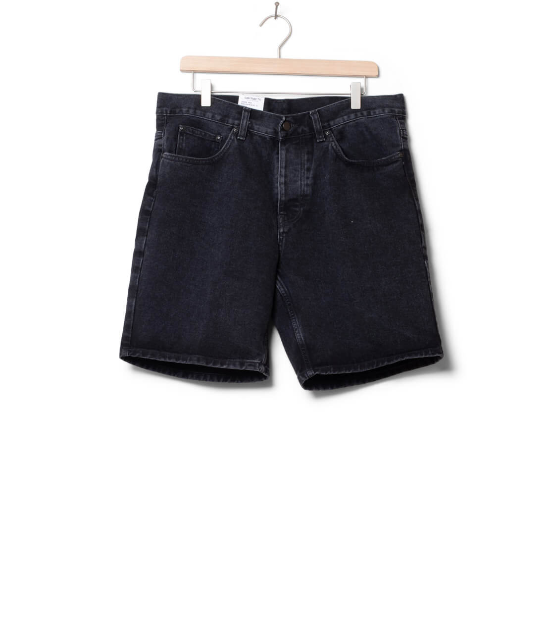 Carhartt WIP Shorts Newel Maitland grey black stone washed