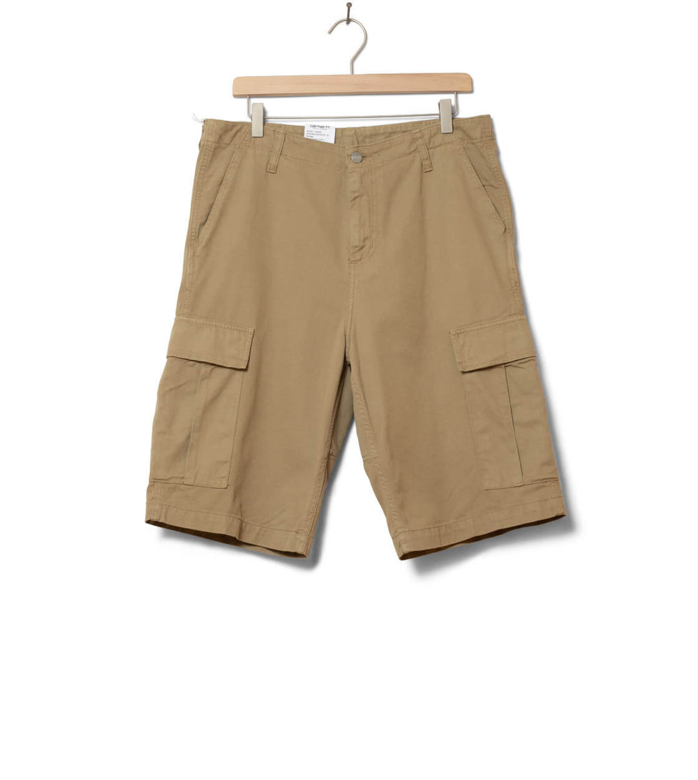 Carhartt WIP Shorts Regular Cargo Moraga Twill beige ammonite garment dyed