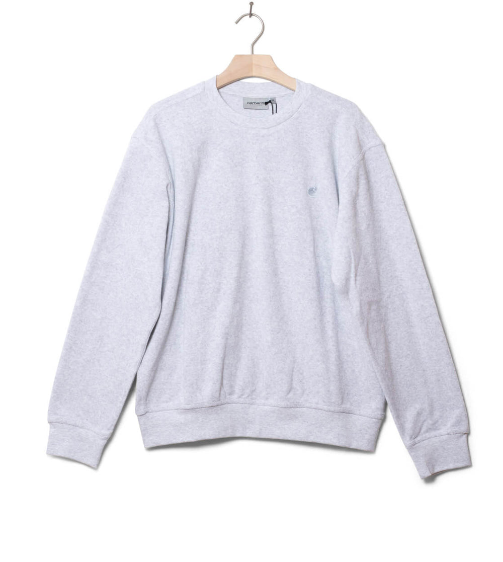 Carhartt WIP Sweater Baylor grey ash heather