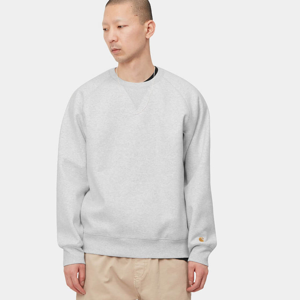 
                      
                        Carhartt WIP Sweater Chase grey ash heather/gold
                      
                    