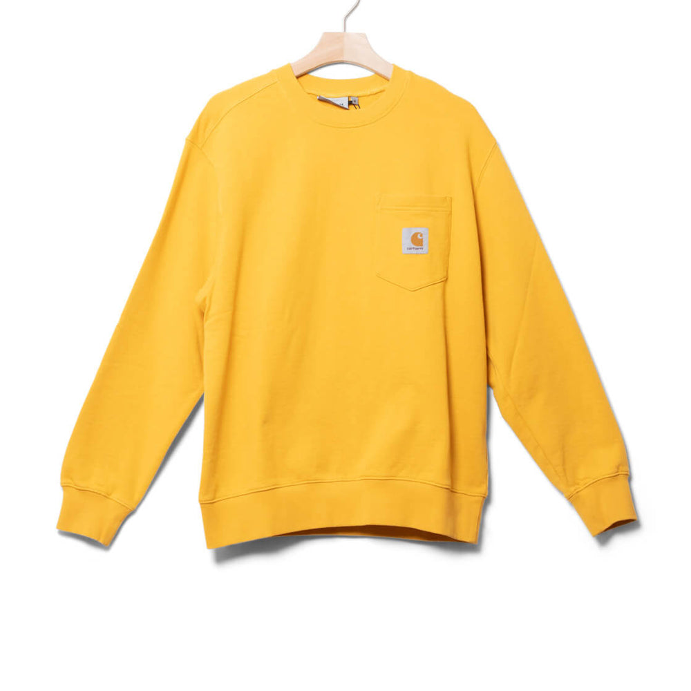 Carhartt WIP Sweater Pocket yellow popsicle