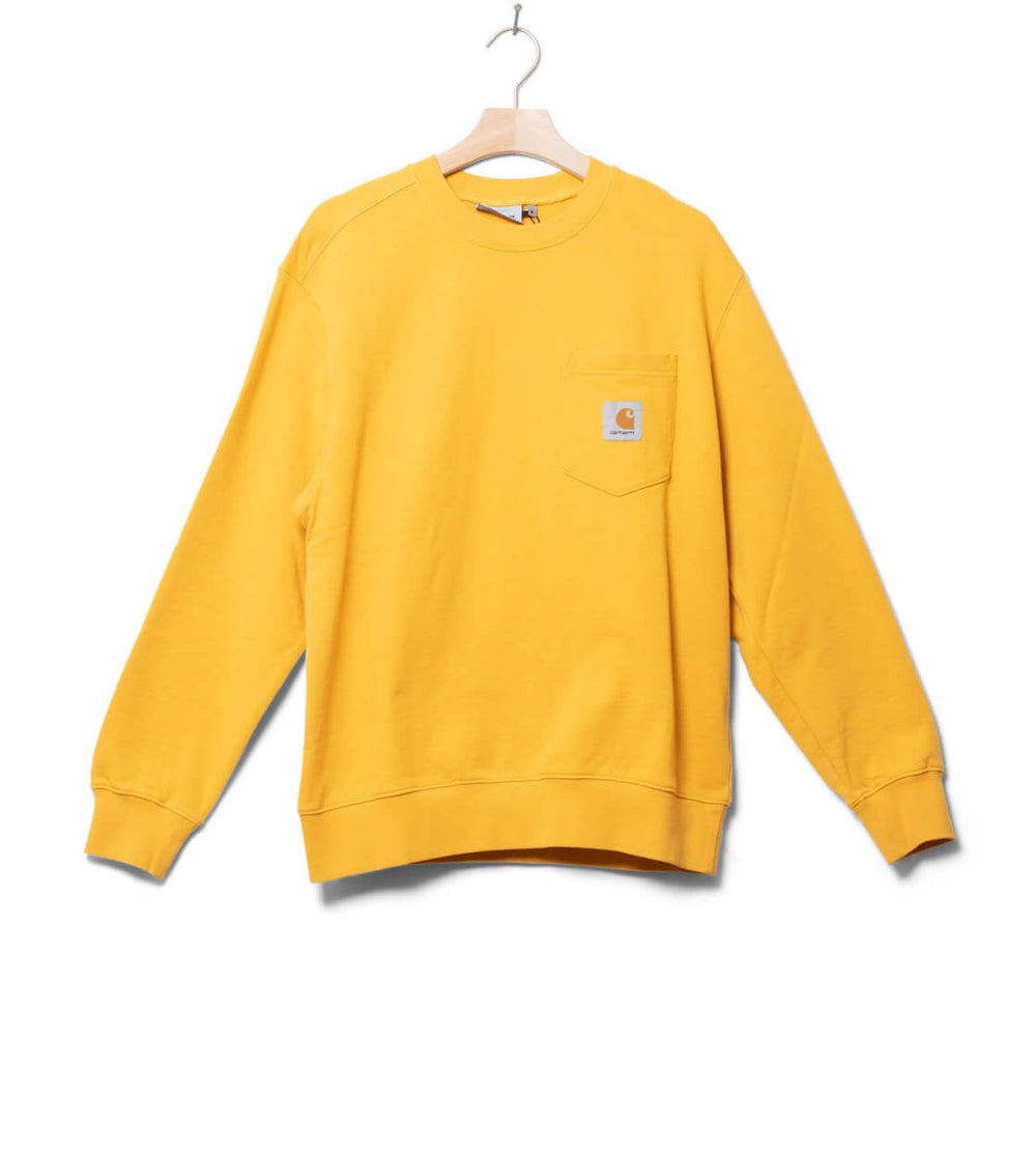 Carhartt WIP Sweater Pocket yellow popsicle