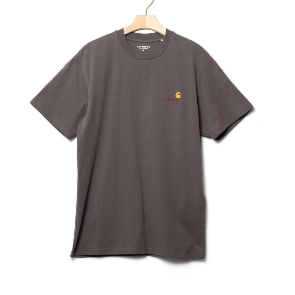 Carhartt WIP T-Shirt American Script grey prophry
