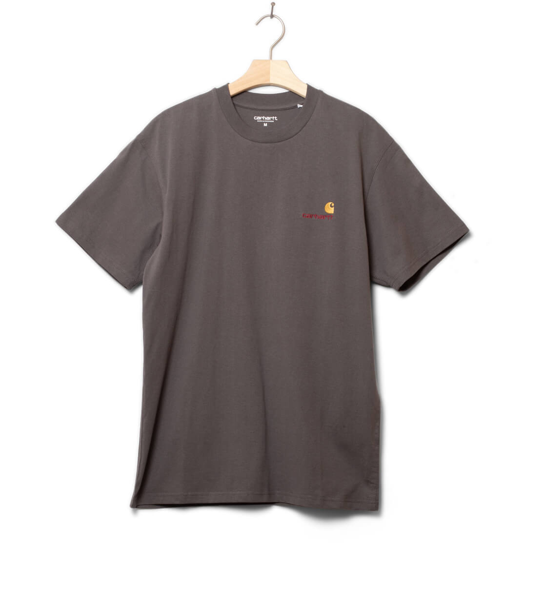 Carhartt WIP T-Shirt American Script grey prophry