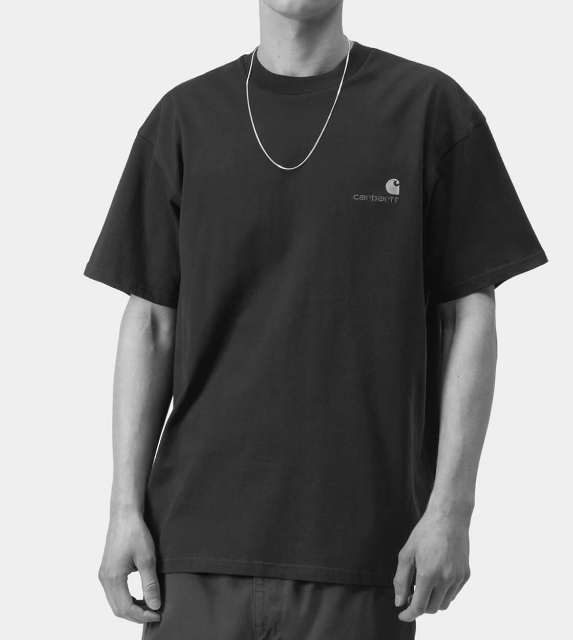 Carhartt WIP T-Shirt American Script red oxide