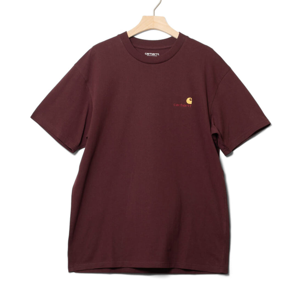 Carhartt WIP T-Shirt American Script red rondo