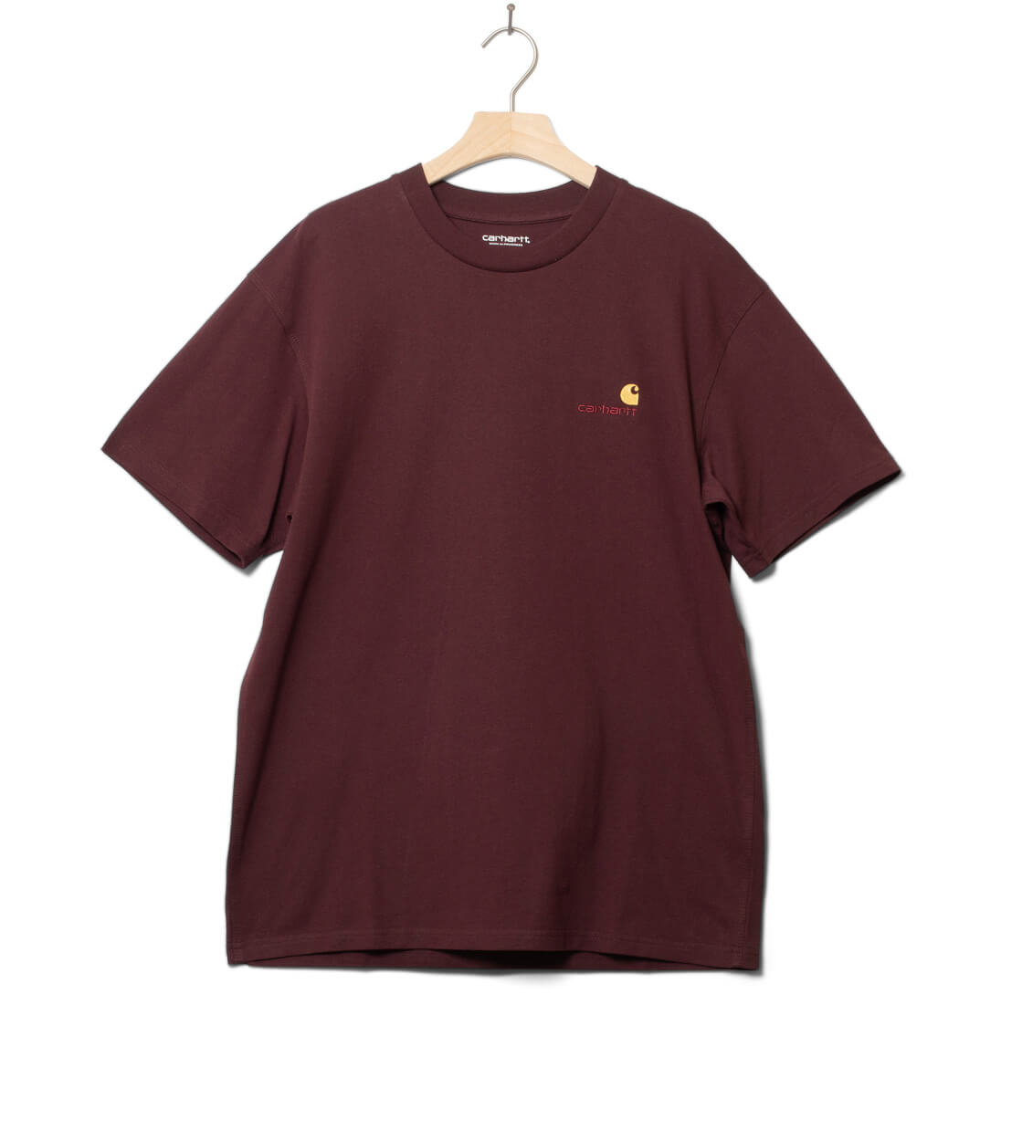 Carhartt WIP T-Shirt American Script red rondo