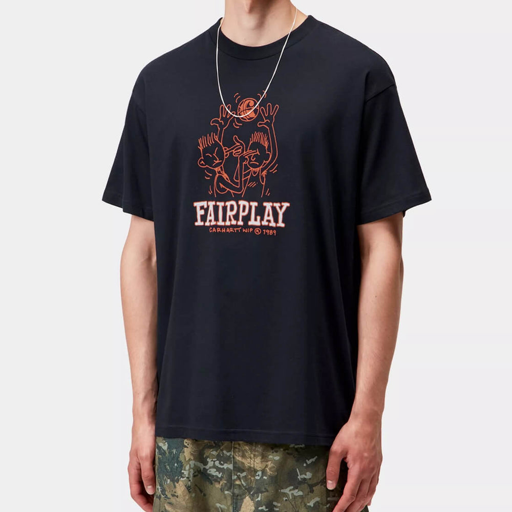 Carhartt WIP T-Shirt Fairplay bue dark navy