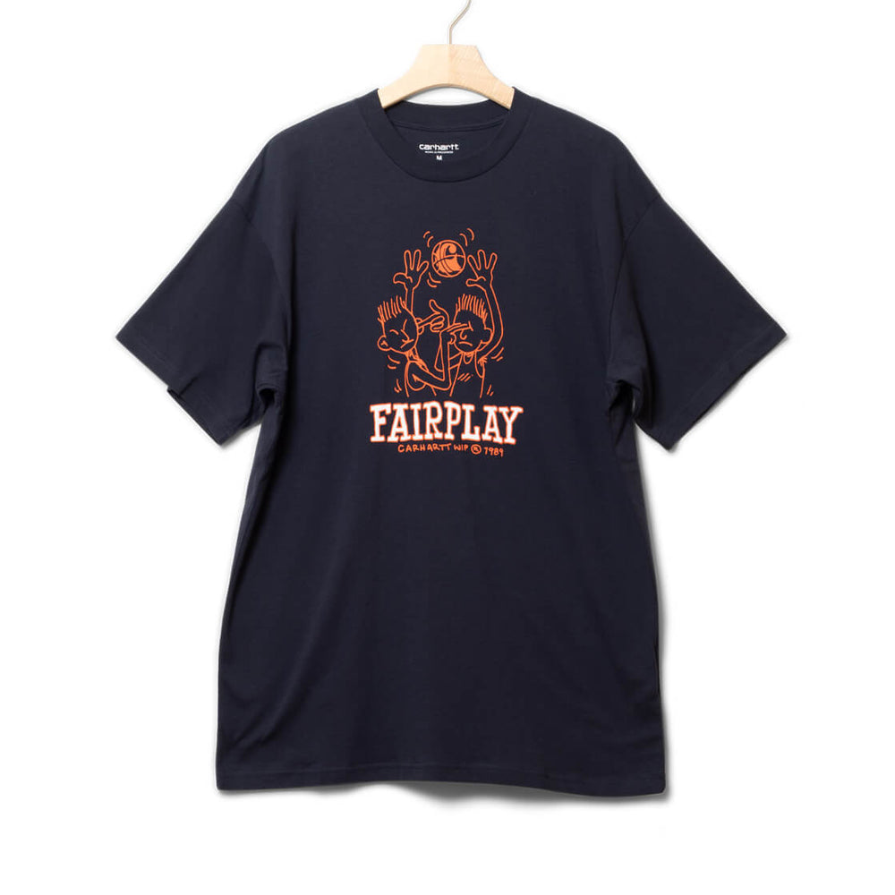 Carhartt WIP T-Shirt Fairplay bue dark navy