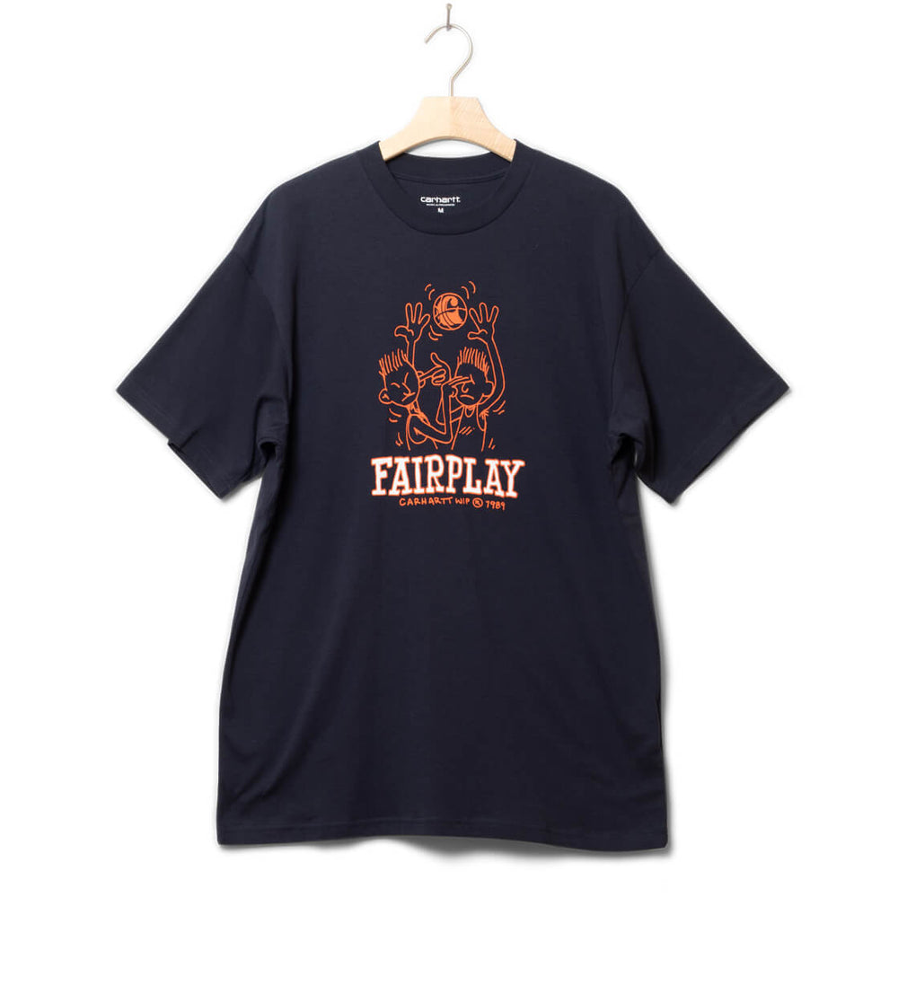Carhartt WIP T-Shirt Fairplay bue dark navy
