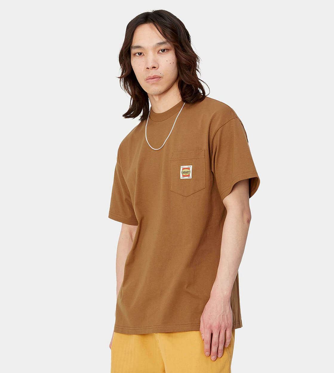 Carhartt WIP T-Shirt Field Pocket brown hamilton