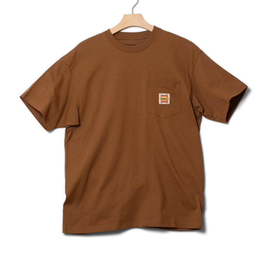 Carhartt WIP T-Shirt Field Pocket brown hamilton