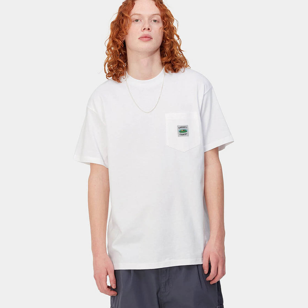 Carhartt WIP T-Shirt Field Pocket white