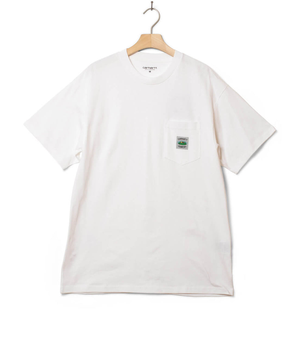 Carhartt WIP T-Shirt Field Pocket white