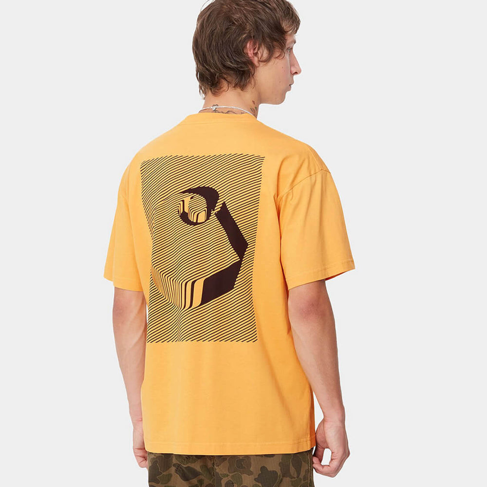 Carhartt WIP T-Shirt Jalou C yellow winter/spice black