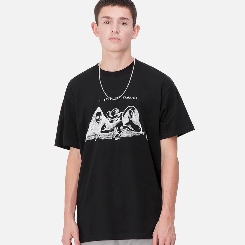 Carhartt WIP T-Shirt Pepe Friends black/white