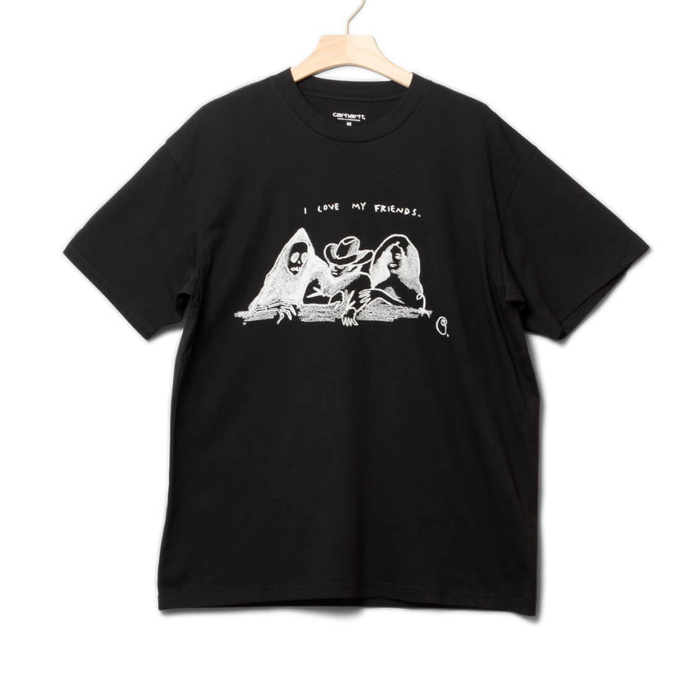 Carhartt WIP T-Shirt Pepe Friends black/white