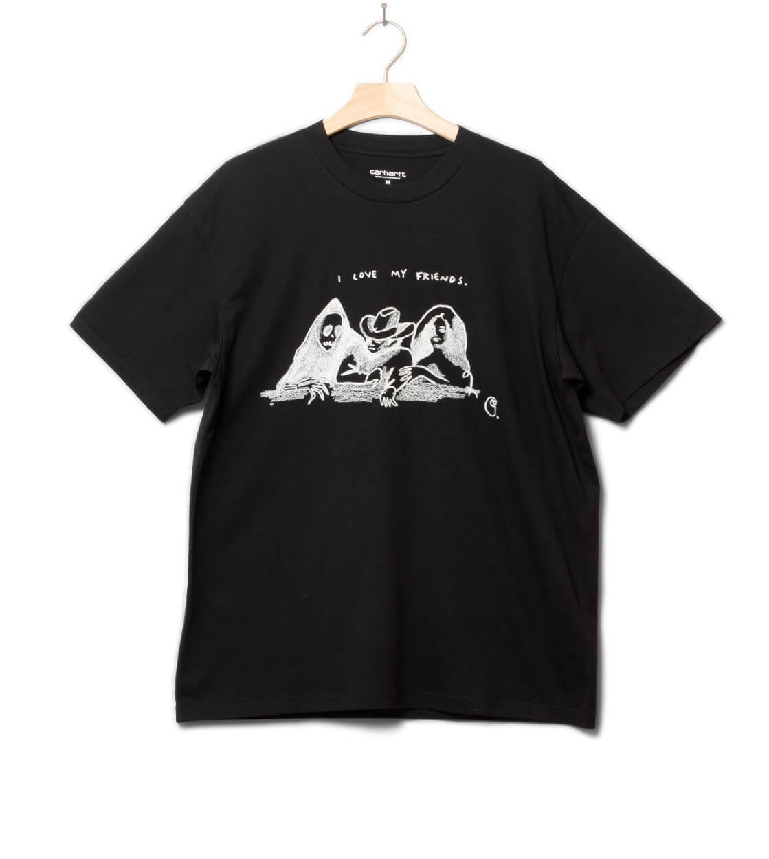 Carhartt WIP T-Shirt Pepe Friends black/white