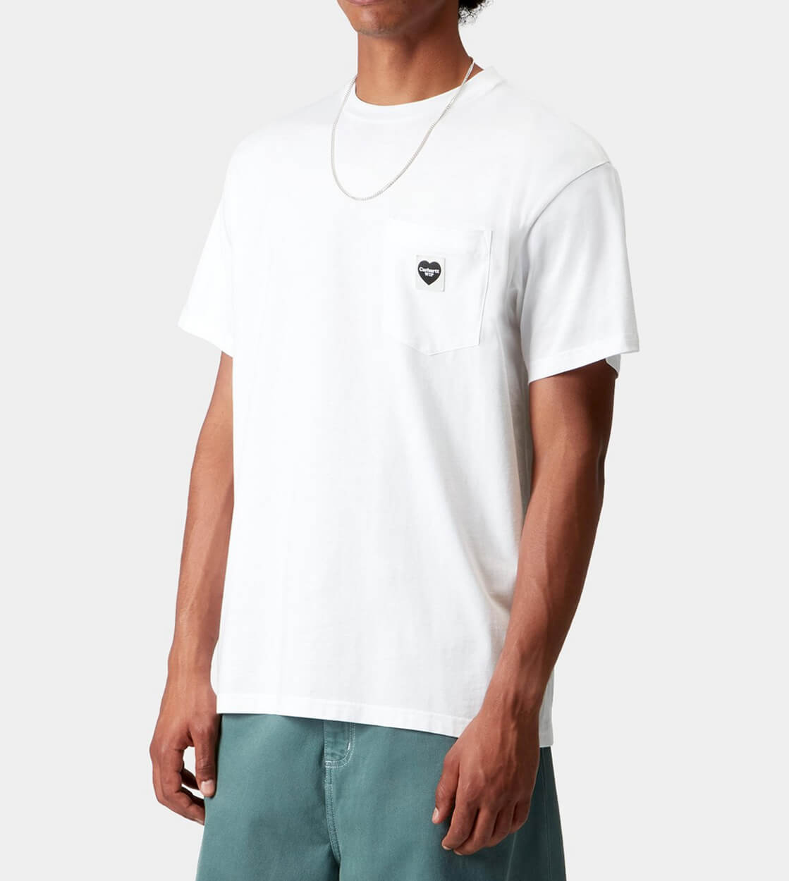 Carhartt WIP T-Shirt Pocket Heart white/black