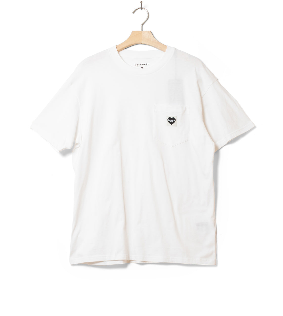 Carhartt WIP T-Shirt Pocket Heart white/black