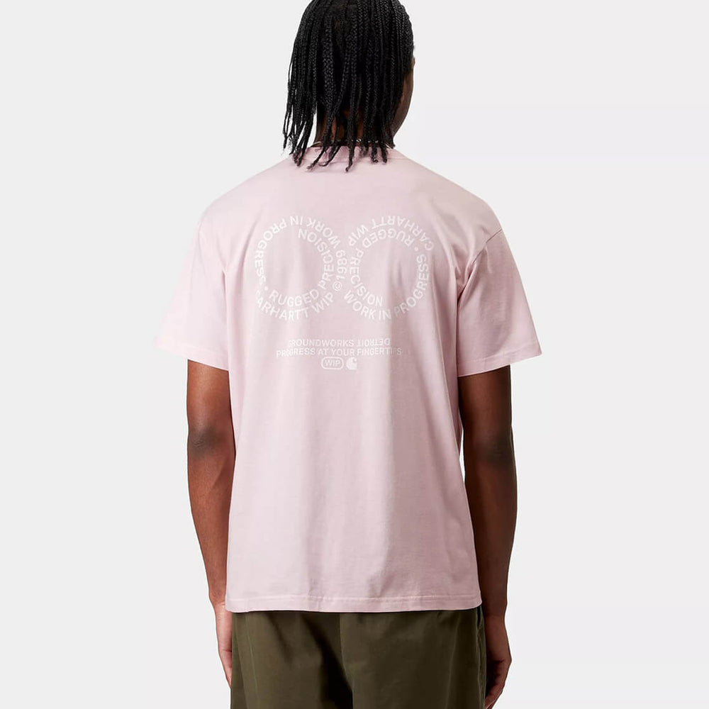 Carhartt WIP T-Shirt Rotation pink air/white