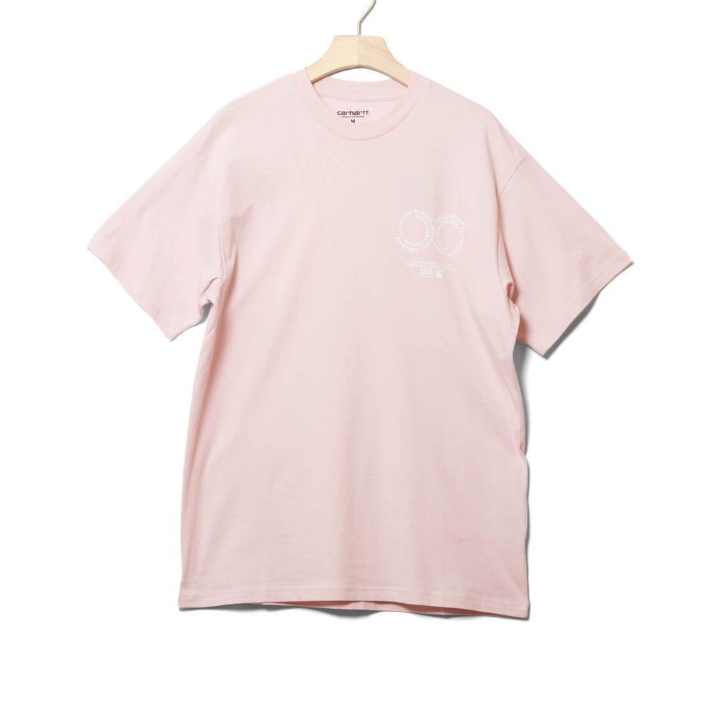 Carhartt WIP T-Shirt Rotation pink air/white