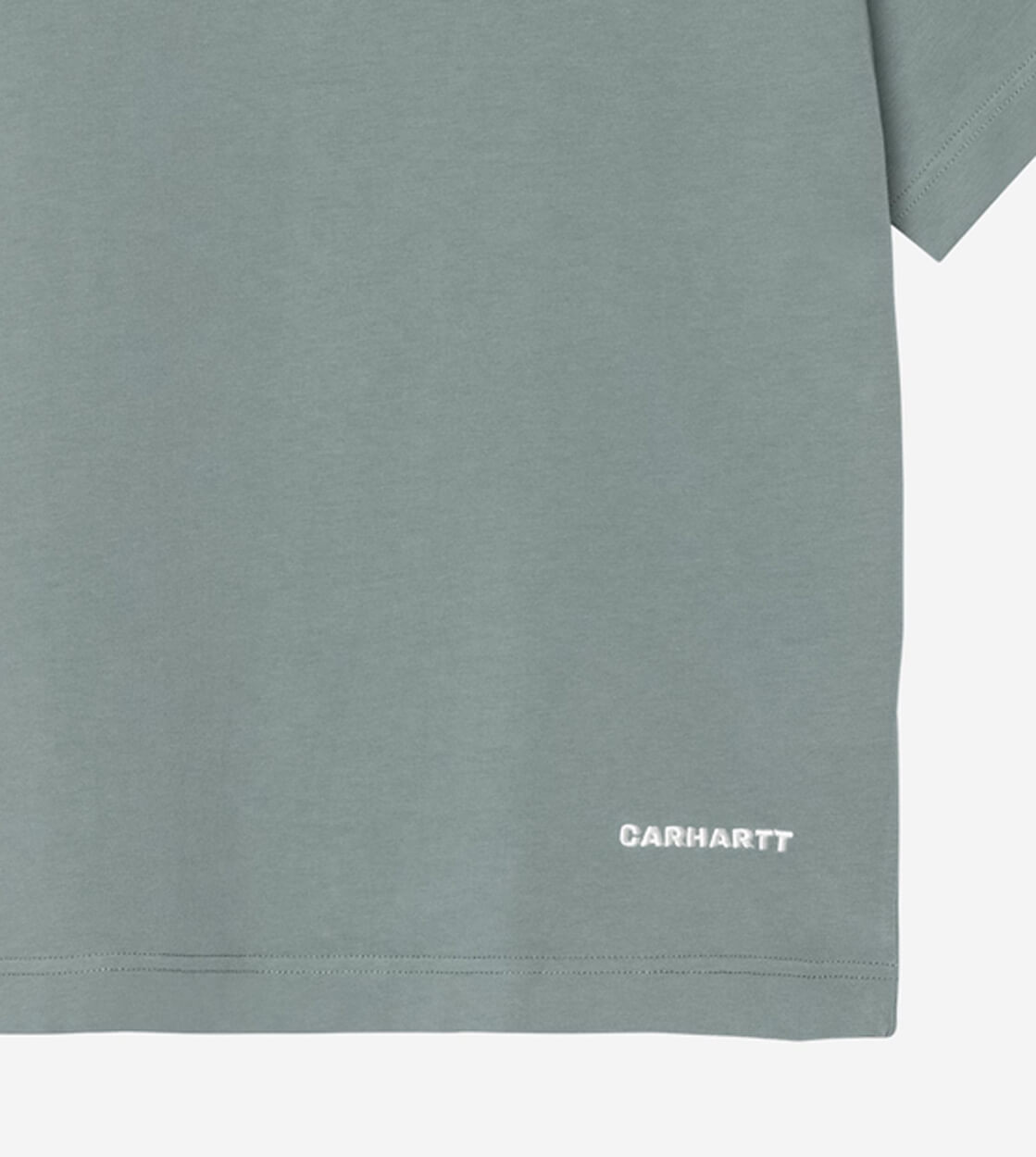 Carhartt WIP T-Shirt Script Link green velvet/white