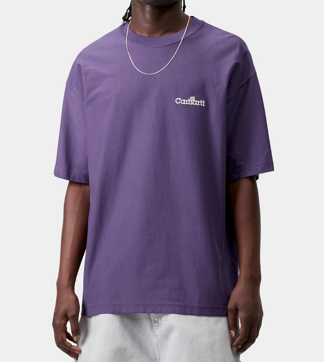 Carhartt WIP T-Shirt WIP Label purple calla