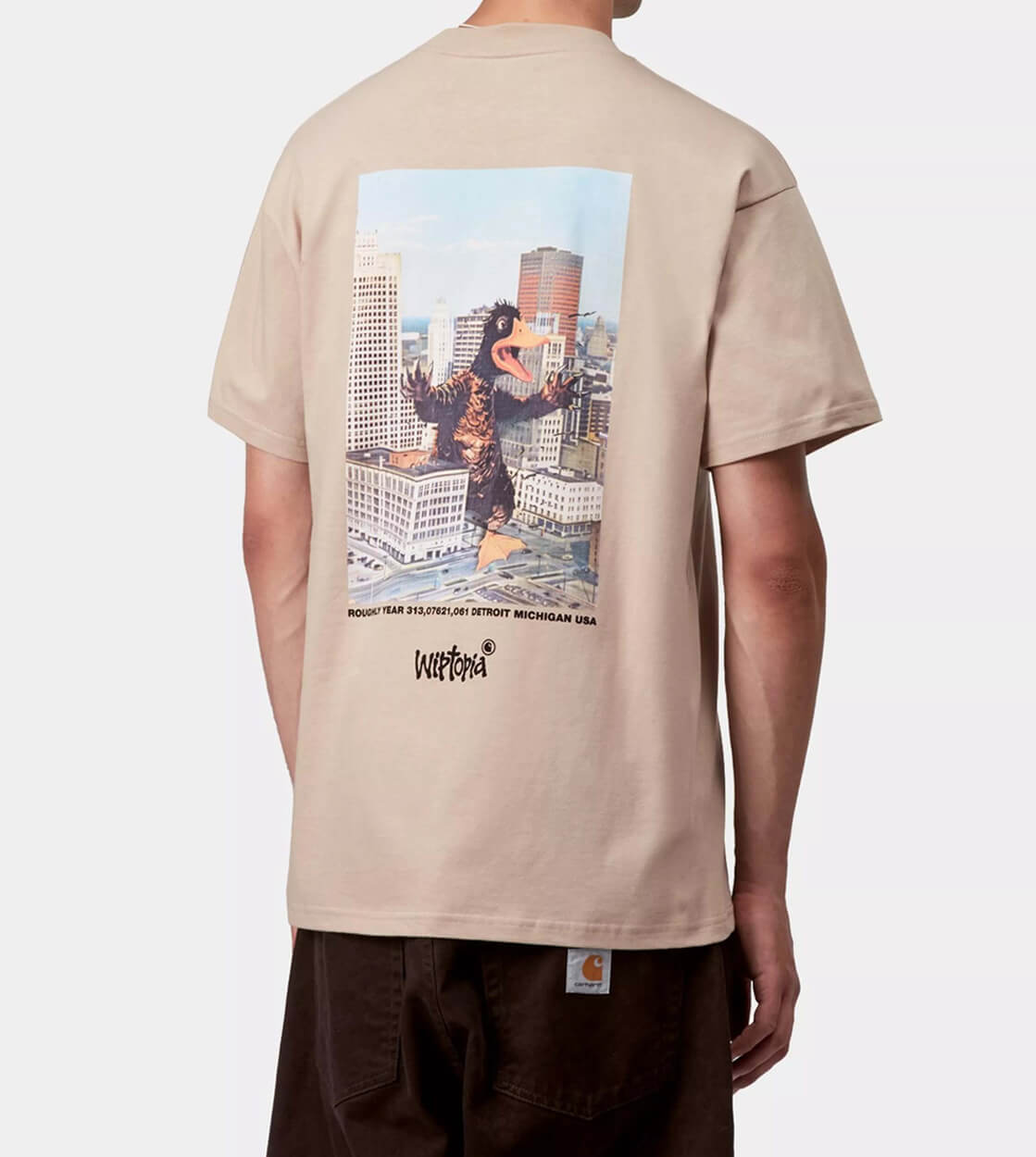 Carhartt WIP T-Shirt Wiptopia beige wall