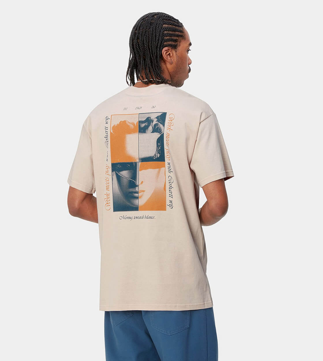 Carhartt WIP T-Shirt Work And Play beige tonic