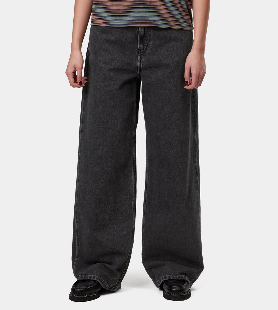 Carhartt WIP W Jeans Jane Fairfield Denim black heavy stone wash